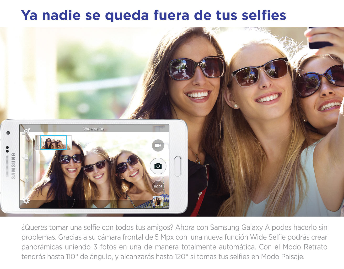Selfies Samsung Galaxy Linea A